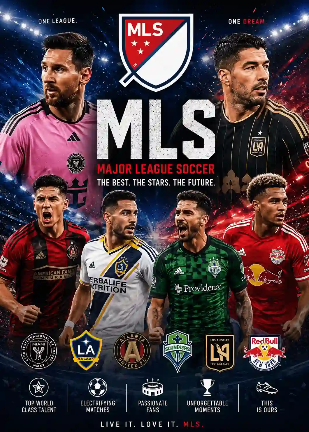 Live sports event poster
